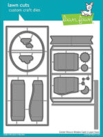 Lawn Cuts CENTER PICTURE WINDOW CARD Custom Craft Dies 15pc.