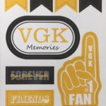 VEGAS GOLDEN KNIGHTS 6"X12" Fan Stickers Scrapbook Customs