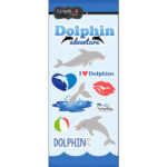 DOLPHIN ADVENTURE Stickers  6"X12" Scrapbook Customs