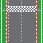 Scrapbook Customs RACE TRACK CHECKERED 12”X12” Scrapbook Paper - Image 2