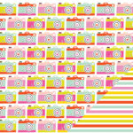 Imaginisce Sunny CAMERA LOVE 12"X12" Travel Scrapbook Paper