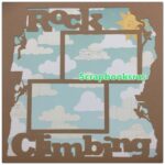 Page Frame ROCK CLIMBING 12"x12" Scrapbook Overlay Latte - Image 2