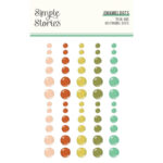 Simple Stories TRAIL MIX ENAMEL DOTS 60pc