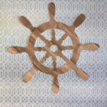 Ship Wheel HELM Scrapbook Die Cut Embellishment - Image 2