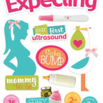 Paper House WE’RE EXPECTING 3D Stickers 13pc