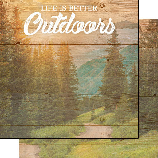 E4B4605A-8647-43BC-9883-632F6C00F3B5.jpg OUTDOORS, LIFE IS BETTER DS 12"X12" Paper Scrapbook Customs - Image 1