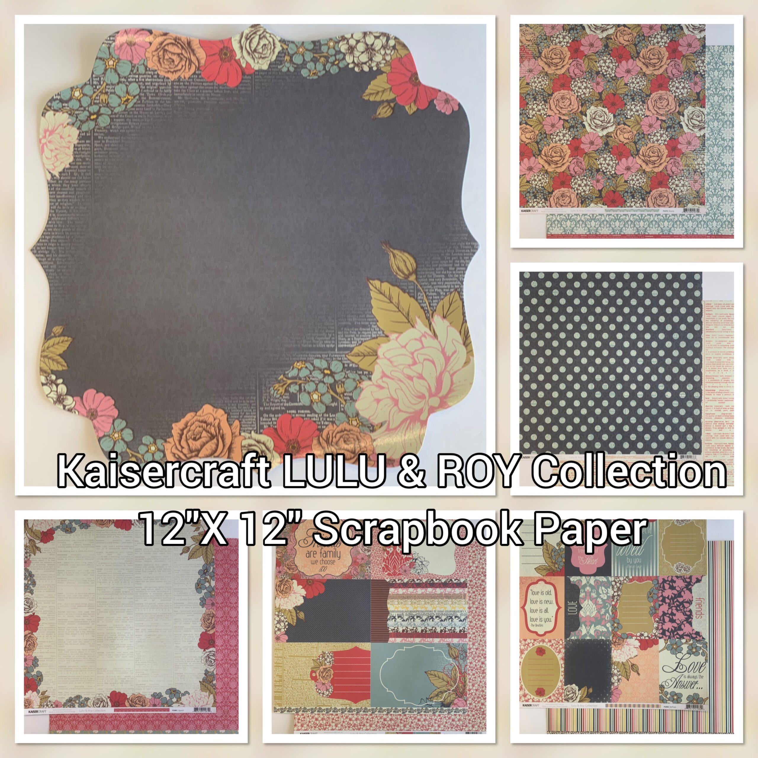 E5020B9E-837A-41F2-8B5F-711EC562731E.jpg Kaisercraft LULU & ROY Collection 12"X 12" Scrapbook Paper - Image 1