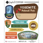 Scrapbook Customs YOSEMITE NATIONAL PARK SIGNS Sticker 10pc