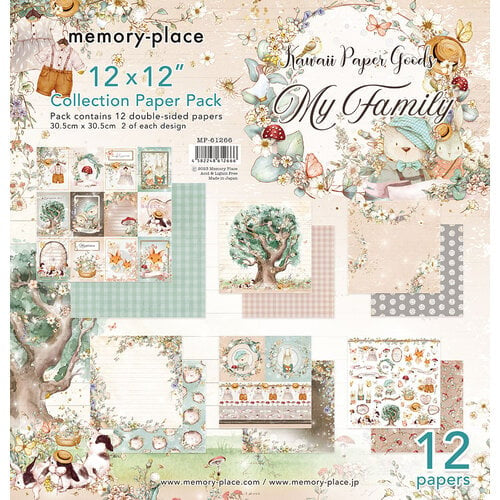 E56058C4-ED53-402D-B109-B8986A08753B.jpg Memory Place Kawaii Paper Goods My Family 12x12 Collection Pack - Image 1