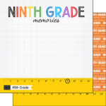 9th GRADE RULER DS 12"X12" Scrapbook Paper