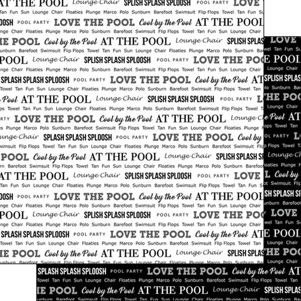 E5AF9495-5F2B-46AE-B057-573C7F6FEB66.jpg AT THE POOL PRIDE #2 12"X12" Scrapbook Paper - Image 1