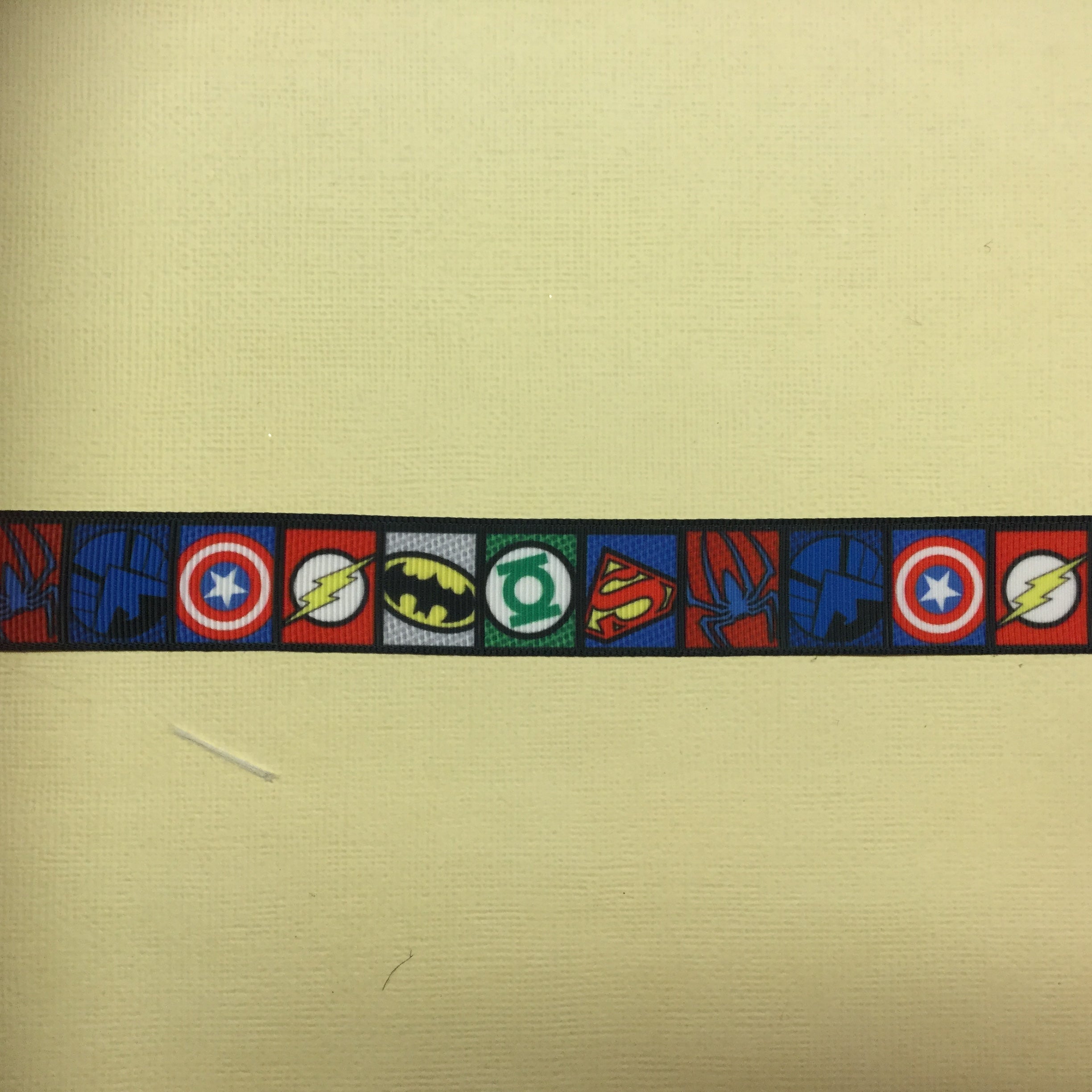 E6BE07F6-AFFF-40E9-B63C-7D171662050B.jpg MARVEL Characters Ribbon 7/8” - Image 1