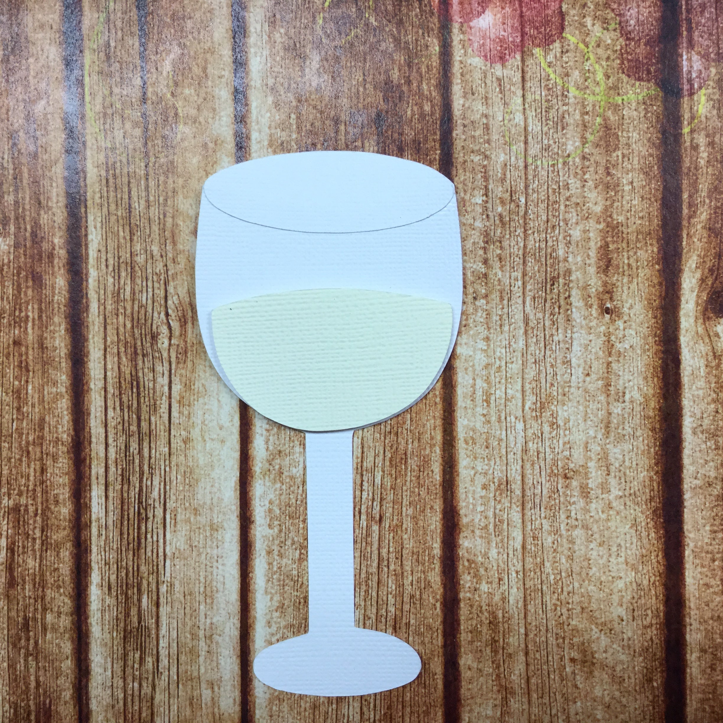E749AFDD-20F7-4BEF-A072-2A8F4B2DFA3C.jpg WHITE RED WINE 3D Die Cut Embellishments - Image 1