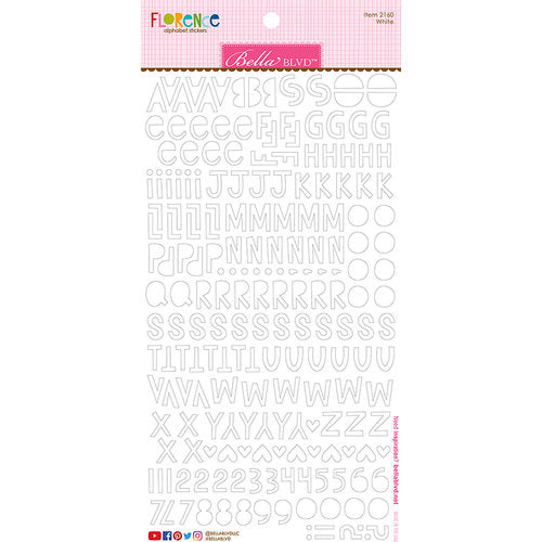 E7548153-DD94-4B36-9E3D-9E3F2BA9CC8E.jpeg Bella Blvd Florence Alphabet Stickers WHITE - Image 1