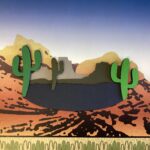 MOUNTAIN CACTUS Red Rock Mt. Charleston Grand Canyon Travel Laser Cut - Image 6