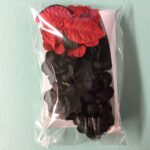 Black Roses Red Flowers and Leaves 20 pc