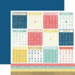 Kaisercraft Oh Happy Day Collection 100’s & 1,000’s 12"X12" Scrapbook Paper