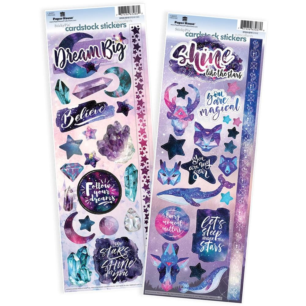 E90886BE-7ADB-46E1-AB01-DD781917C339.jpg Paper House SHINE DREAM BIG Cardstock Sticker Value Pack - Image 1