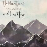 MOUNTAINS CALLING Left & Right 12X12 Scrapbook Paper Scrapbook Customs 2pc