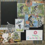 Scrapbooksrus Premade Page TEENAGERS Skateboarding & BMX
