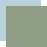 Carta Bella Summer Camp GREEN & TEAL Solids 12"X12" Scrapbook Cardstock