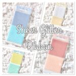 Memory Place SHEER GLITTER RIBBON Mesh Trim