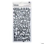 Thickers Soho Garden BOHO Black Glitter Letters Stickers