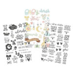Simple Stories OH BABY! Clear Stickers 3 4x6 Sheets