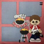 Premade Page GRILL MASTER 12"x12" Scrapbook