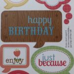 Doodlebug Doodle Quotes FLOWER BOX Stickers 10pc