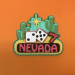 NEVADA STATE TITLE Die Cut Scrapbook Embellishment