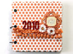 My Mind’s Eye Lush ORANGE POLKADOT 8”x8” Chipboard Album - Image 2