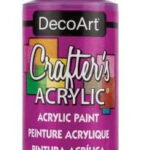 DecoArt Crafter's Acrylic DEEP MAGENTA Acrylic Gloss Paint 2oz