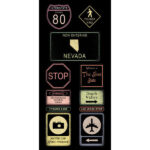 Nevada ROAD SIGNS 6"X12" Scrapbook Customs Sticker