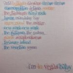 Las Vegas HOTELS & CASINOS Names 12"x12" Scrapbook Paper - Image 3