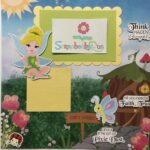 FAIRY HOUSE TINKERBELL Single Scrapbook Page Kit