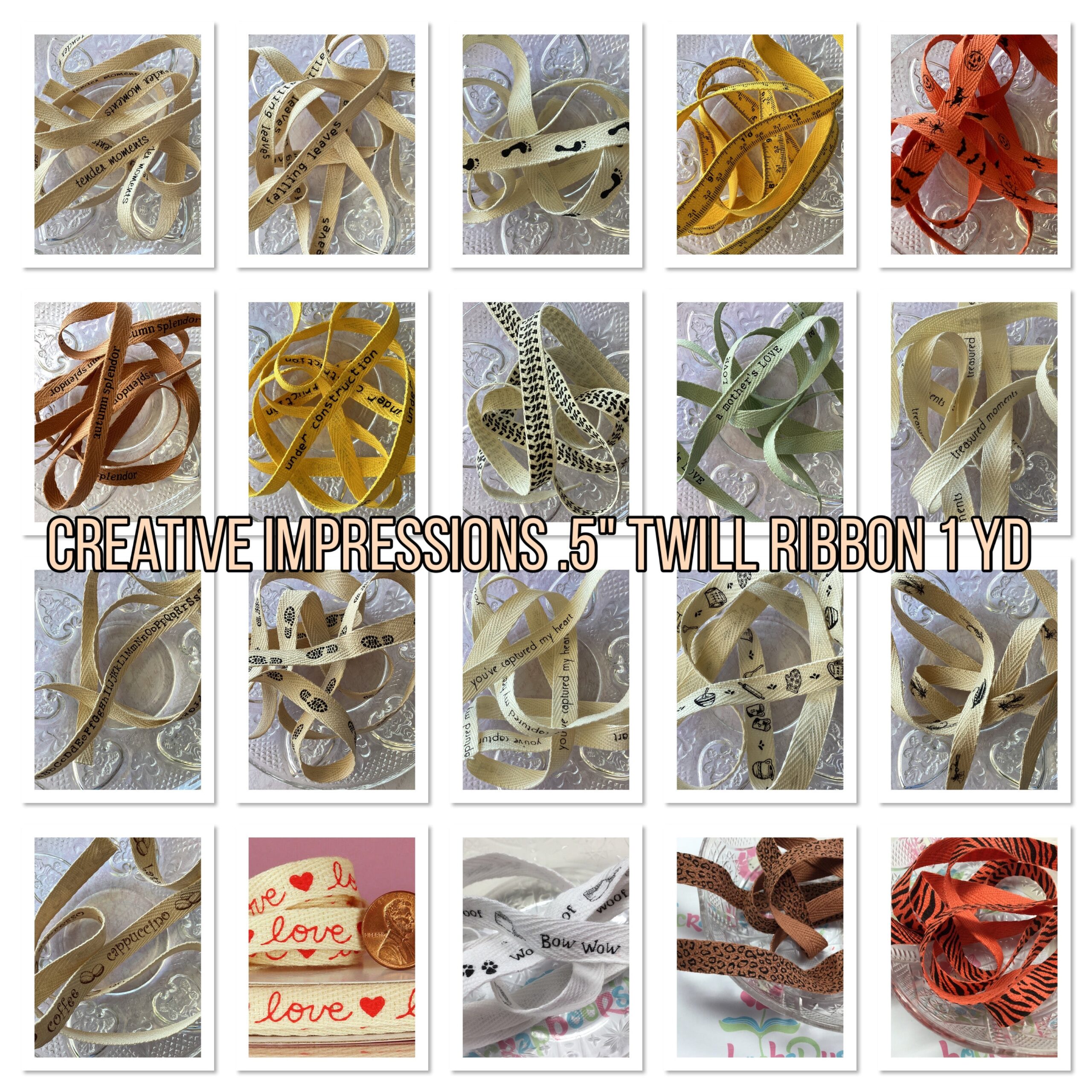 EE2C8494-AF75-480B-865B-A04AB7866F0A.jpg Creative Impressions .5" TWILL RIBBON 1 yards yd - Image 1
