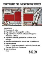 Storytellers Page Kit PICTURE PERFECT (2) 12X12 Scrapbook Layouts - Image 5