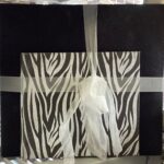 Scrapbooksrus BLACK ZEBRA GLITTER 2 ALBUM SET 12”X12” & 8”X8” Postbound Scrapbooks