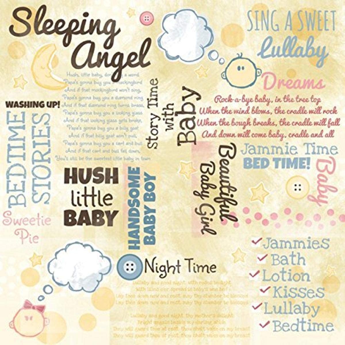 EF2754E9-E578-4FD5-B23E-2C6E5E92C3E1.jpg Karen Foster BEDTIME 12"X12" Paper - Image 1