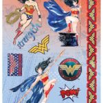 Paper House WONDER WOMAN Cardstock Sticker Sheet