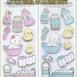 Little Birdie BATHTIME BABY Handmade Embellishments 11p