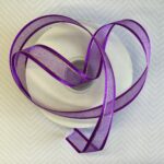May Arts 5/8" Sheer Organza Satin Gold Edge Ribbon 1 yard - Image 16