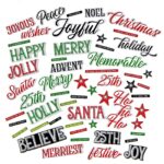 49 and Market CHRISTMAS SPECTACULAR 2023 Chipboard Word Set 56pc - Image 3