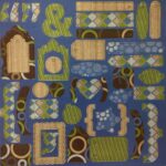 Retro Masculine Chipboard Charm Brackets & Labels 12” x 12” Sheet