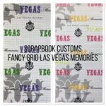 Fancy Grid LAS VEGAS MEMORIES 12"X12" Scrapbook Paper