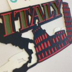 Laser Cut ITALY Diecut Scrapbook Title - Image 3