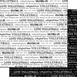 VOLLEYBALL PRIDE 2 12x12 Scrapbook Paper