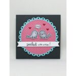 Lawn Fawn SEALED WITH A KISS Clear Stamps 3"X2" 7pc - Image 2