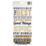 American Crafts Thickers Cedar House Phrase Stickers - Image 2